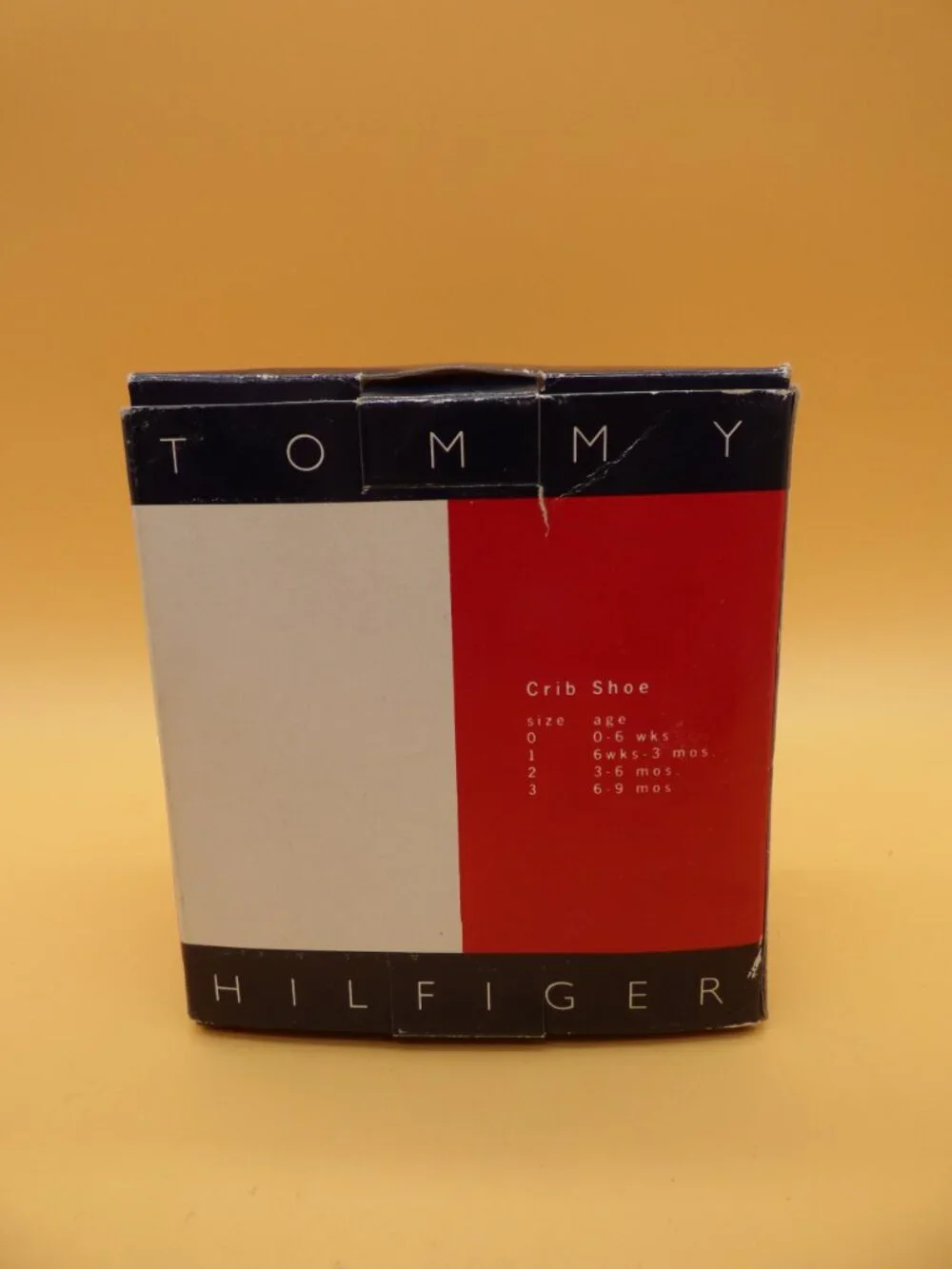 Vintage Tommy Hilfiger Baby Crib Shoes Size 1 Boxed Lightly Worn 6 Wks-3 Mos Y2K